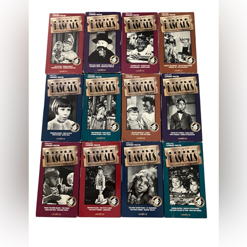 Little Rascals Cabin Fever Hi-Fi VHS Set Complete 12 Volumes